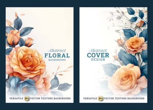 Elegant light blooming art business brochure template, Abstract flyer template, wedding invitation template, universal background, versatile vector background, creative brochure template
