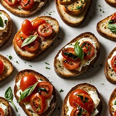 Savory Medley: Bruschetta on Rustic Slices


