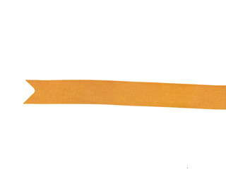 Orange Ribbon Design Element