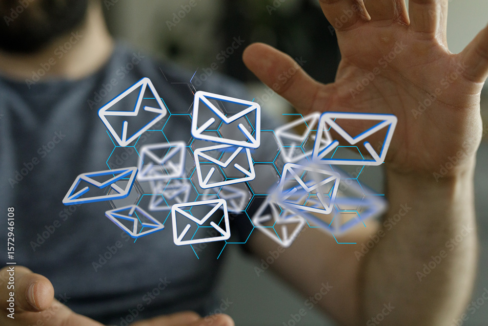 Poster boost productivity with email management tips. optimize inbox, prioritize messages, and stay organiz