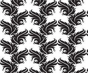 seamless black and white pattern