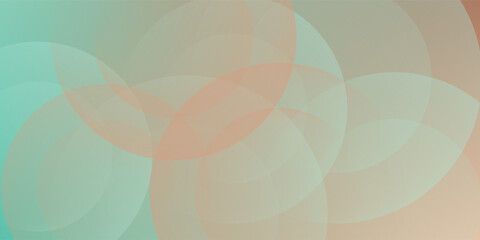 Art & Illustrationminimalist abstract background orange nad gren gradations with circle shape. vector eps 10