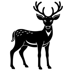 Fototapeta premium silhouette of a deer