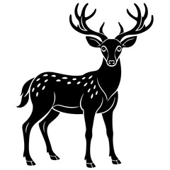 Fototapeta premium deer silhouette vector