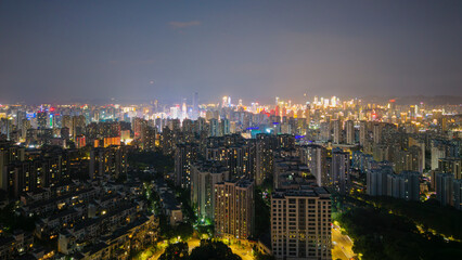 Prosperous Night City Scenery, Chongqing, China