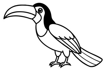 Toucan Outline Design