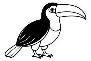 Toucan Outline Design