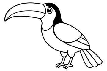 Toucan Outline Design