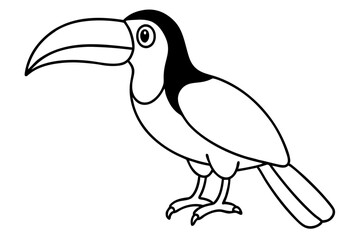 Toucan Outline Design