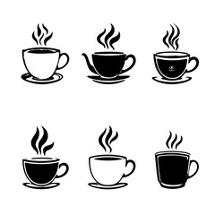 Obraz premium Tea & Coffee Motif Bundle 