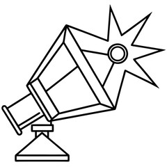 BlissLight Star Projector line art vector