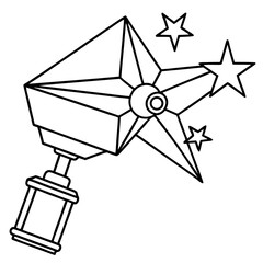 BlissLight Star Projector line art vector