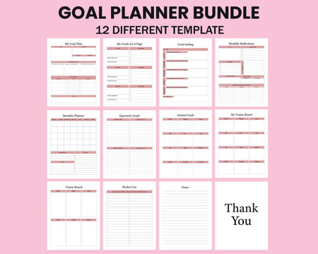 Goal Planner KDP Interior/ Print
