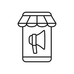 Ads Campaign Advertising Promotion Line Icon