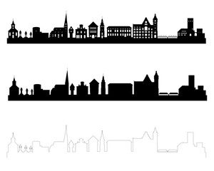 Hattingen, Deutschland Silhouette "NO AI"