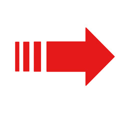 左側がフェードアウトする赤い矢印