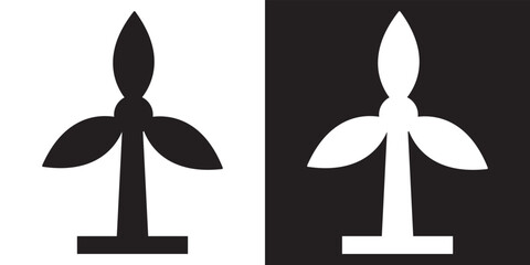 Renewable energy and  power system icon vector illustration; EPS 10/AI