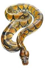 Fototapeta premium Python reptile animal snake.