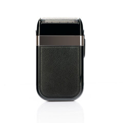 Shaver clipper, Clean Shaven beard man black color Equipment accessory for Mustache and Haircut on white background