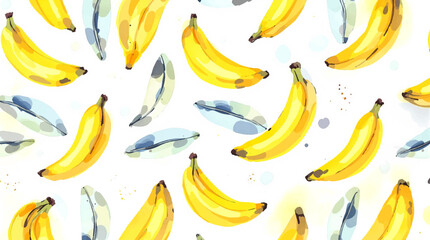 banana seamless pattern © Paint