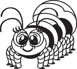 black spider and white cartoon