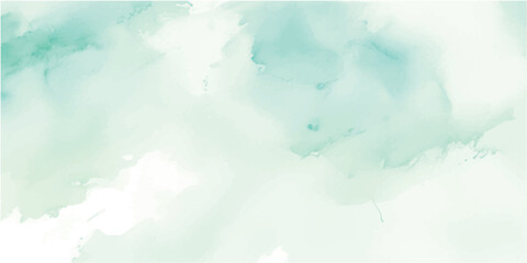 Soft Mint Green Watercolor Wash on White Paper with Hand-Painted Aquarelle Texture for Fresh Minimal Designs and Organic Visual Projects