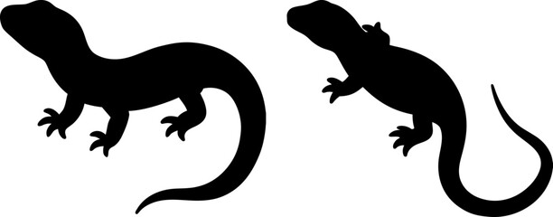 Naklejka premium Lizard vectors, Vector of Lizard, A set of Lizard animal art designs, Lizard icon isolated