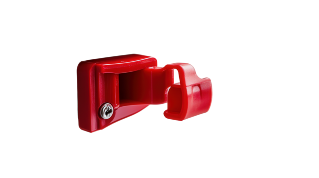 Childproof cabinet safety lock background isolated on a Transparent background, PNG file.