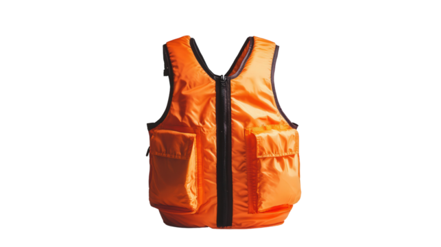 Cooling vest for heat stress safety background isolated on a Transparent background, PNG file.