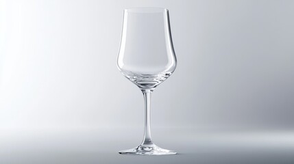 a white transparent glass on a white background 