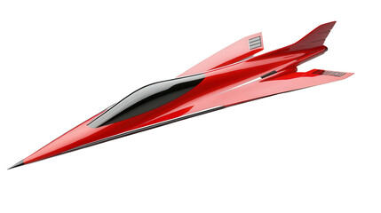 Hypersonic aircraft design concept, background isolated on a Transparent background, PNG file.
