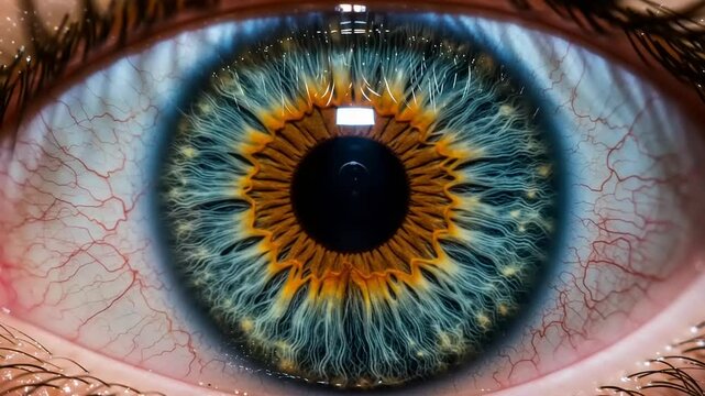 Macro Shot Compilation: Exploring the Intricate Details of Human Eye Irises