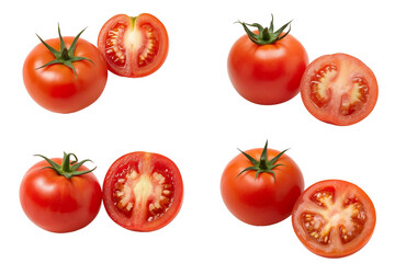 tomatoes isolated on white background