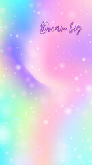 Unicorn background with magic sparkle 