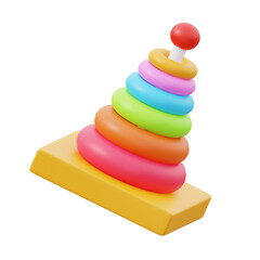 colorfull Math Learning Tool 3d icon illustration
