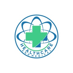 Abstract Cross Medical Healthcare Logo For Doctor Clinic and Hospital Template Vector
