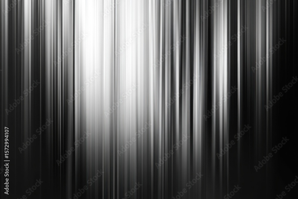 Fototapete Grey vertical lines create a flowing abstract pattern in a digital artwork, Grey vertical lines Computer generated abstract motion background Seamless 3D render