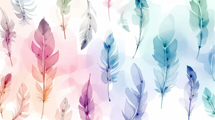 colorful feathers background