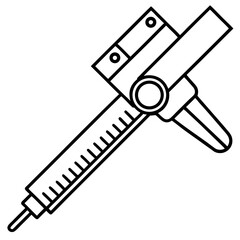 Caliper line art vector