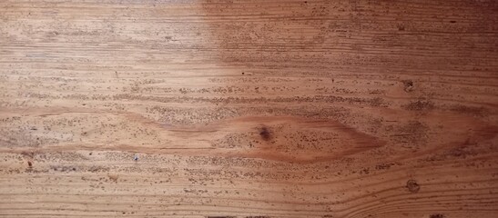 Natural Brown Wooden Board with Grain Texture