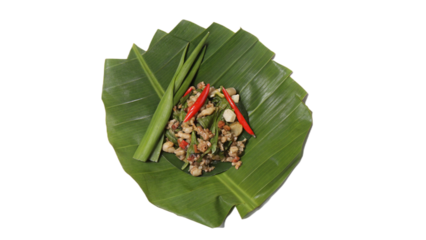 Holy Basil isolated transparent background