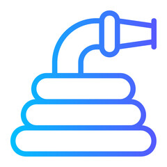 fire hose gradient icon
