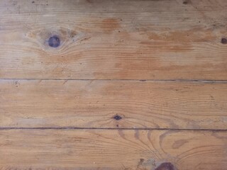 Rustic Wooden Planks With Natural Grain Knots