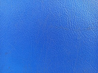 Vibrant Blue Faux Leather Texture Background