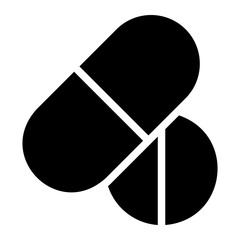 medicine glyph icon