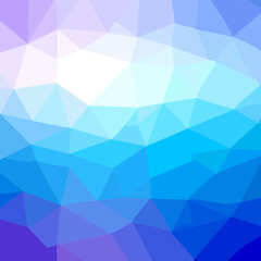 Gradient Polygon Mesh with Blue Violet and White Colors Geometric Texture Abstract Background Pattern Design Presentation Template