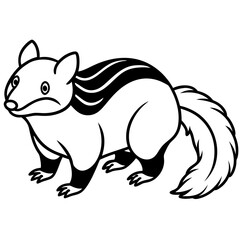 Zorilla Ink Outline Wildlife Design