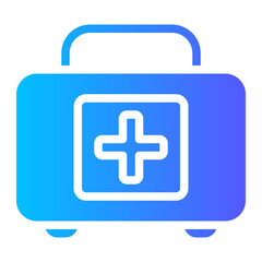 Obraz premium first aid kit gradient icon