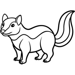 Zorilla Ink Outline Wildlife Design