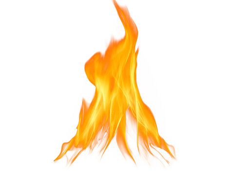 fire on a transparent background